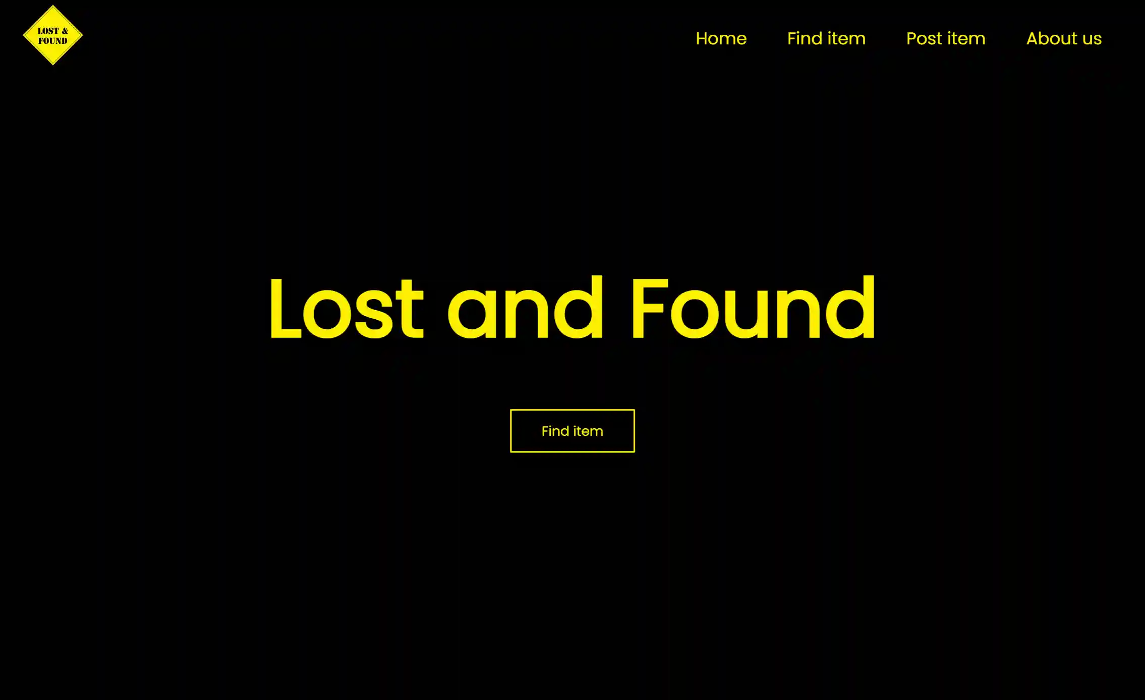 Lost and Found WebApp